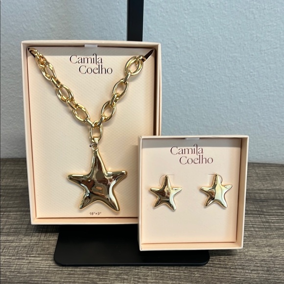 Camila Coelho | Star Necklace & Earring Set ✨ - Picture 1 of 12